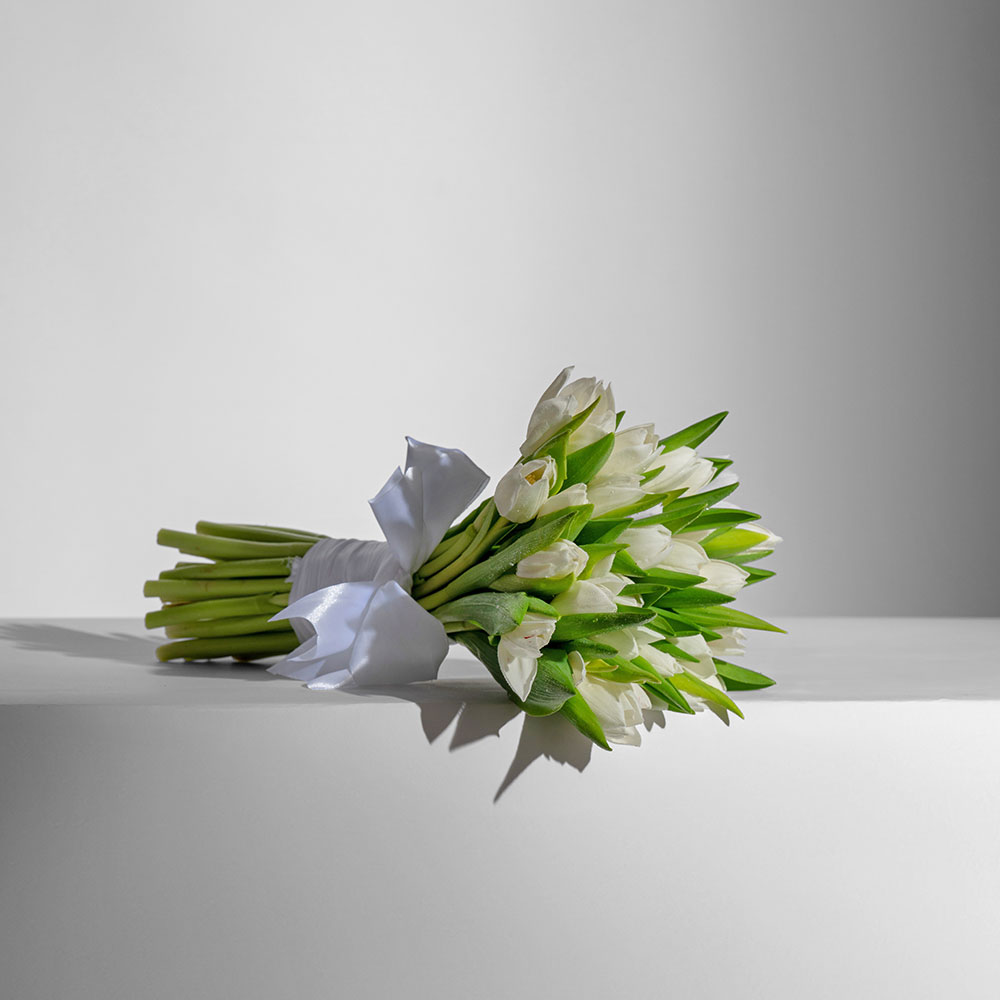 Tulip bridal bouquet
