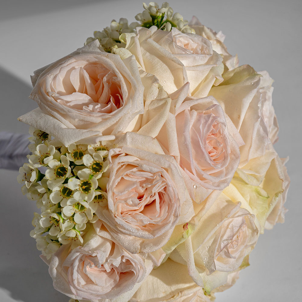 Ohara rose bridal bouquet