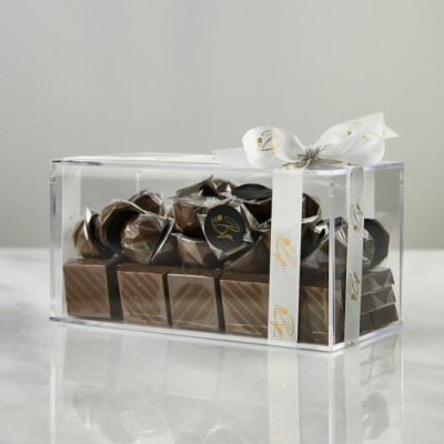 Acrylic box chocolate 64 pieces - 1Kg
